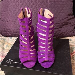 INC International Concepts Women's Vibrant Purple Heels